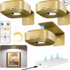 Amazon: $13.99 ($29.99) Picture Lights for Wall w/ Charge Station, 3 Pcs Rechargeable