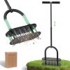 Amazon: $19.99 ($39.99) Lawn Aerator Automatic Dirt and Leaf Clean Design,Pre-Assembled 15 Iron Spikes