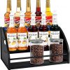 Amazon:  $19.99 ($39.99) Coffee Syrup Rack Extra Large for 15 Syrup Bottles Holder
