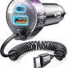 Amazon:  $16.49 ($24.99) 90W for iPhone 17 16 15 Pro Max Car Charger USB C Fast Charge