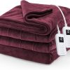 Amazon : $41.60 ($61.85) : $41.60 ($61.85)Sunbeam Electric Royal Luxe Microplush Heated Blanket, 12 Heat Settings, 12-Hour Auto Shut-Off, Fast Heating, Warm & Cozy, Machine Washable, Cabernet Color, Queen (90