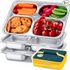 Amazon: $17.49 ($34.99) 3 Pack Stainless Steel Snack & Lunch Containers for Kids & Adults