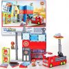 Amazon: $10.21 ($22.64) Fire Station Magnetic Tiles Set, 66 Piece Kids Magnet Toy