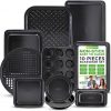 Amazon : $49.99 ($54.99) NutriChef 10-Piece Non-Stick Baking Set – Heavy-Duty Carbon Steel Bakeware Set w/ Cookie Sheets, Muffin Pan, Roasting Pan, Cake Pan, Baking Tray, Pizza Pan – Effortless Food Release & Easy Cleanup