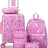 Amazon : $49.99 ($74.99) Kid’s Luggage Set 6 Piece Suitcase Set 16’’ Hardside Luggage with Spinner Wheels Girls Boys Carry on Luggage Travel Rolling Luggage Airline Approved