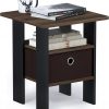 Amazon : $15.99 ($20.27) Furinno ANDREY Side Table, End Table, Night Stand with Open Shelves and Storage Bin, Bedside Table, for Living Room, Bedroom, Columbia Walnut