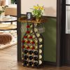 Amazon:$55.12 ($69.99)X-cosrack Wine Rack Freestanding Floor, Wine Storage Rack Mini Bar Table with Tabletop, Glass Holder Wine Bottle Display Stand Liquor Cabinet for Home Bar Kitchen Living Room