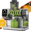 Amazon:$74.99 ($149.99)WETIE Cold Press Juicer, Powerful Juicer Machines with Adjustable Juicing Pressure, 99% High Juice Yield, Quiet Slow Masticating Juicer with Touch Screen, 3.54'' Feed Chute, Easy to Clean with Brush