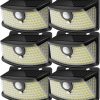 Amazon:$20.99 ($37.99)Aootek New Solar Motion Sensor Lights 120 LEDs with Lights Reflector,270° Wide Angle, IP65 Waterproof, Step Lights for Front Door, Yard, Garage, Deck (Black, Daylight White, 6-Pack)
