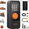 Amazon :$14.99 ($39.99)BEVA Tire Inflator Portable Air Compressor, 4X Faster Inflation Air Pump with Digital Pressure Gauge, 150PSI Cordless Tire Inflator with LED Light for Car, Electric Bikes, Motorcycle, Bike, Ball