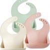 Amazon : $7.94 ($11.65) PandaEar Set of 3 Silicone Baby Bibs Waterproof, Soft, Unisex, 10-72 Months