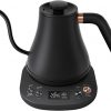 Amazon : $55.99 ($69.99)  Mecity Electric Kettle Gooseneck Pour Over Kettle ±1℉ Temperature Control Quick Heating Water Boiler for Coffee & Tea & Formula Auto Shut Off Tea Kettle 1200 Watt, 0.8L, Matt Black, Barista Edition