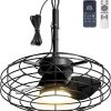 Amazon:$89.99 ($179.98)coolbull Outdoor Ceiling Fans with Light for Patios, 20'' Wet Rated Gazebo Fan Remote&APP Control, Dimmable Hanging Fan with Plug in Cord for Pergola, Black