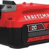 Amazon : $49.99 ($119.99)  CRAFTSMAN V20 Lithium Ion Battery, 4.0-Amp Hour (CMCB204)