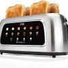 Amazon: $29.99 ($139.99) 4 Slice Toaster with Touch Screen Control, 1.5″ Wide Long Slots