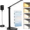 Amazon: $12.99 ($25.99) Desk Lamp with Charger, 10%-100% Stepless Dimmable & 5 Color Modes Study Lamp