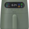Amazon : $28.74 ($49.99) CRUX x Marshmello 3.0 QT Digital Air Fryer with TurboCrisp Technology, Touch Screen Temperature Control, Timer and Auto Shut-off, Fully Programmable, Silicone Cupcake Molds Included, Olive