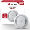 Amazon : $29.22 ($34.97)  Kidde Smoke Detector, 10-Year Battery Powered, with LED Status Lights, 85 dB Alarm, 5-inches