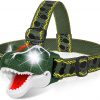 Amazon: $7.66 ($19.99) Dinosaur Headlamp for Kids Flashlight T-Rex LED Headlights from