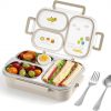 Amazon:  $12.57 ($20.95) Stainless Steel Lunch Box for Kids & Adults, 3-Compartment