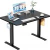 Amazon : $69.99 ($109.95) DUMOS 48 Inch Electric Standing Desk Height Adjustable, Sit to Stand Up Computer Workstations Work PC Table Home Office Study Writing Gaming Desks with Memory Presets for Walking Pad, Bedroom, Black
