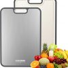 Amazon:  $14.99 ($49.99) Pure Titanium Cutting Board for Kitchen, Cutting Board Double Sided