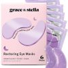 Amazon : $7.96 ($13.95) grace & stella Retinol Under Eye Patches for Puffy Eyes and Dark Circles, Restoring Gel Under Eye Masks with Hyaluronic Acid - Vegan Cruelty-Free Skincare - Gifts for Girlfriend (Purple, 6 Pairs)