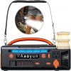 Amazon : $55.89 ($159.99)  Portable Power Station 300W, 296Wh Solar Generator with 100W USB-C In/Output, Night Light & LED Flashlight, Compact Camping Battery with Strap for Outdoor CPAP Home Backup Emergency