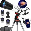 Amazon : $169.99 ($199.99)   Telescope, Telescope for Adults High Powered Professional, 90mm Aperture 800mm Refractor Telescopes for Astronomy Beginners Fully Multi-Coated with AZ Mount Tripod & Phone Adapter & Carry Bag