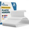 Amazon: $12.42 ($23.99)  50 Pcs. Lightweight White Plastic Clothes Hangers Set