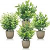 Amazon: $8.99 ($12.99) 4 Pack Mini Artificial Plants Indoor in Pots Mixed