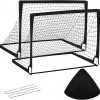 Amazon:  $19.99 ($39.99) 2 Pack 4x3ft Kids Soccer Goals for Backyard, Portable Pop-Up Soccer Net