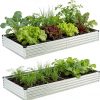 Amazon: $59.97 ($79.99)  8x4x1ft(2 PCS) Galvanized Raised Garden Bed,Outdoor Planter Box