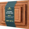 Amazon : $11.99 ($19.99) Bamboo Cutting Board Set of 3, Wood Cutting Boards for Kitchen with Juice Grooves, Durable Chopping Board for Meat, Vegetables & Meal Prep