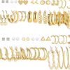 Amazon: $7.49 ($16.99) 36 Pairs Gold Earrings Set for Women, Fashion Pearl Chain