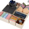 Amazon: $9.99 ($19.99) Drawer Organizer Clothes, 8 Pack