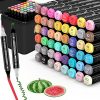 Amazon:  $9.99 ($18.99) 48 Colors Dual Tip Art Markers, Drawing, Coloring Marker