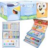 Amazon : $16.31 ($28.99) Bluey Colored Pencils Art Supplies for Boys Girls Drawing Kit Painting School Supplies Art Kit Travel Case Gifts for Kids (Blue 3 Tier)
