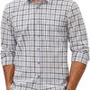 Amazon: $8.99 ($31.99) Mens Dress Shirts Cotton Long Sleeve Button Down Shirts Business Casual Plaid Tops with Pocket