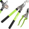 Amazon : $14.39 ($23.99)  Loppers for Tree Trimmer 15'' Branch Cutter and Garden Shears Set Bypass Pruning Shears,Rust-Resistant Clipper,1.5'' Diameter Cut Capacity,Shock-Absorbing Handle,Gardening Pruners for Yard,Plant,Hedg