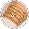 Amazon: $4.99 ($15.99) Gold Cross Bead Bracelets Sets for Women Teen Girls