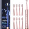 Amazon : $9.99 ($13.99) AJELU Sonic Electric Toothbrush for Adults, USB Rechargeable Sonic Toothbrush with 8 Brush Heads, Smart Timer, 5 Modes, 2-Hour Fast Charge Last 30 Days, Pink