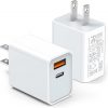 Amazon:  $8.54 ($9.49) USB C Wall Charger Block 20W, 2-Pack Dual Port