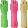 Amazon: $3.74 ($7.49) Rubber Cleaning Gloves with Hooks – 3 Pairs Reusable Dishwashing