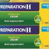 Amazon : $21.98 ($26.53)  Preparation H Hemorrhoid Symptom Treatment Cream (2 x 1.8 Ounce Tube), Maximum Strength Multi-Symptom Pain Relief with Aloe