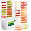 Amazon : $4.99 ($9.99)   20 Sets Reusable Snack Containers with Lids, 2 Compartment Snack Pack Containers for Food Storage & Meal Prep, Travel Snacks, Leakproof, Split-Proof
