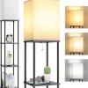 Amazon:  $26.99 ($39.99) Floor Lamp with Shelves, 3-Tier Modern Square Bookshelf Floor Lamp