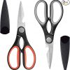 Amazon: $4.99 ($9.99) 8″ Kitchen Scissors All Purpose – 2 Pack Heavy Duty Kitchen