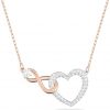 Amazon : $89.95 ($179.00) Swarovski Infinity Heart Jewelry Collection, Necklaces and Bracelets, Rose Gold & Rhodium Tone Finish, Clear Crystals
