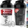 Amazon: $9.98 ($14.99) 2 Pack 28 oz Protein Shaker Bottles for Protein Mixes 2x Wire Whisk